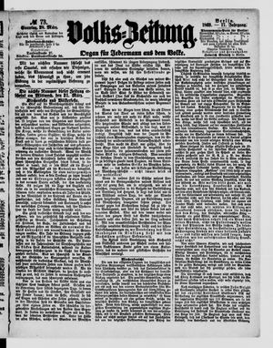 Volks-Zeitung vom 28.03.1869