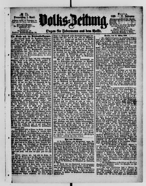 Volks-Zeitung vom 01.04.1869