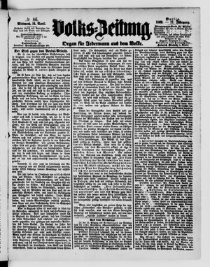 Volks-Zeitung on Apr 14, 1869