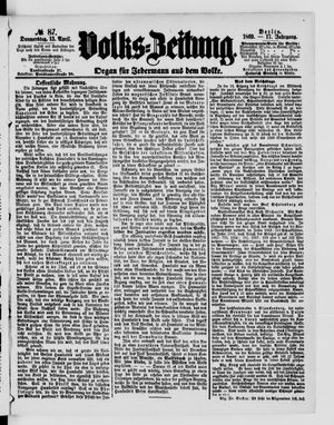 Volks-Zeitung on Apr 15, 1869