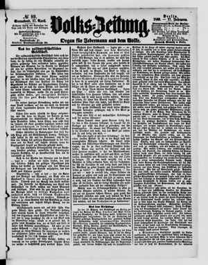 Volks-Zeitung on Apr 17, 1869
