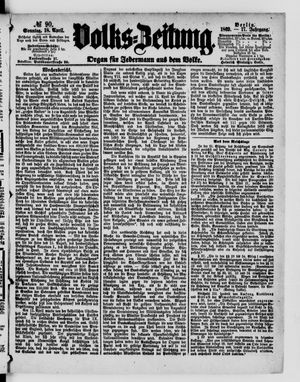 Volks-Zeitung vom 18.04.1869
