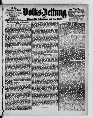 Volks-Zeitung vom 24.04.1869