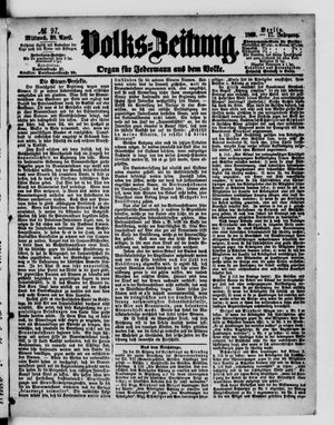 Volks-Zeitung on Apr 28, 1869