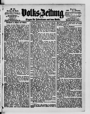 Volks-Zeitung vom 30.04.1869