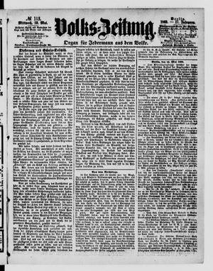 Volks-Zeitung on May 19, 1869
