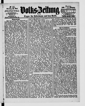 Volks-Zeitung vom 20.06.1869