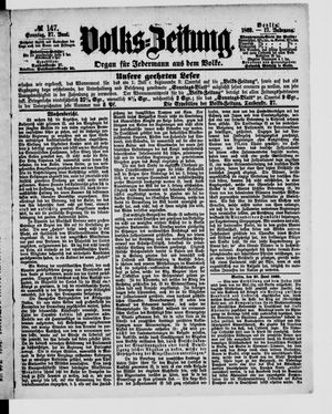 Volks-Zeitung vom 27.06.1869