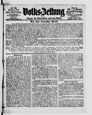 Volks-Zeitung on Jul 4, 1869