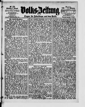 Volks-Zeitung vom 04.08.1869
