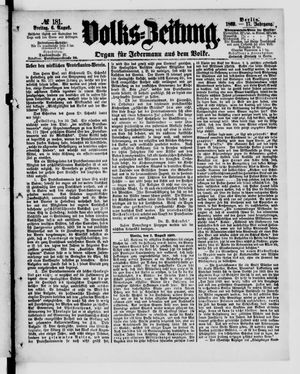 Volks-Zeitung vom 06.08.1869