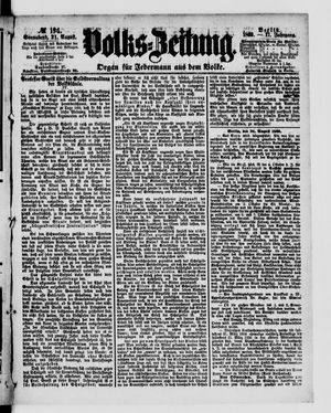 Volks-Zeitung on Aug 21, 1869