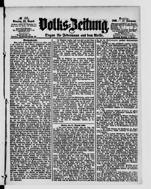 Volks-Zeitung vom 22.08.1869