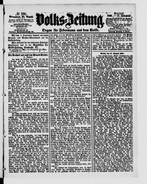 Volks-Zeitung vom 28.08.1869