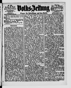 Volks-Zeitung vom 29.08.1869