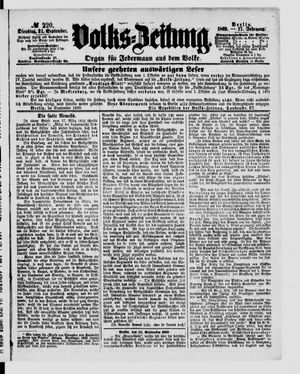 Volks-Zeitung on Sep 21, 1869