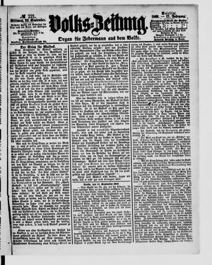 Volks-Zeitung vom 22.09.1869