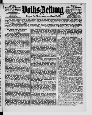 Volks-Zeitung vom 25.09.1869