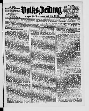 Volks-Zeitung vom 28.09.1869