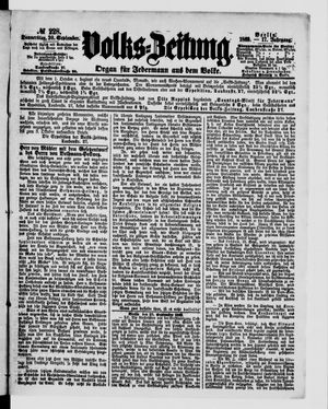 Volks-Zeitung vom 30.09.1869