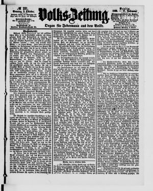 Volks-Zeitung vom 03.10.1869