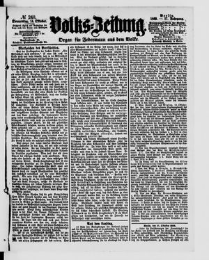 Volks-Zeitung vom 14.10.1869