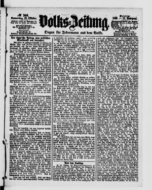Volks-Zeitung vom 21.10.1869