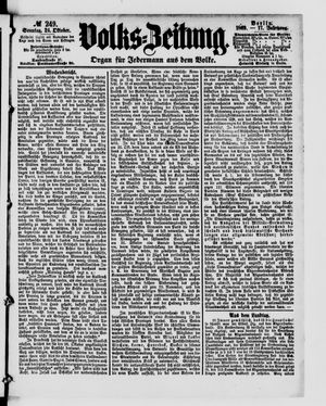 Volks-Zeitung vom 24.10.1869