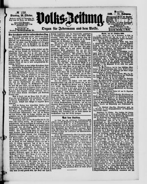 Volks-Zeitung vom 26.10.1869