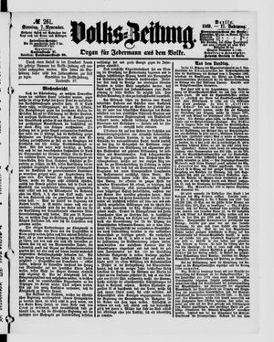 Volks-Zeitung on Nov 7, 1869