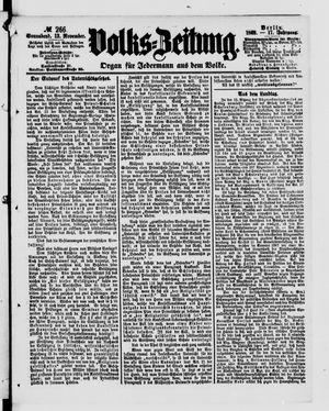 Volks-Zeitung on Nov 13, 1869