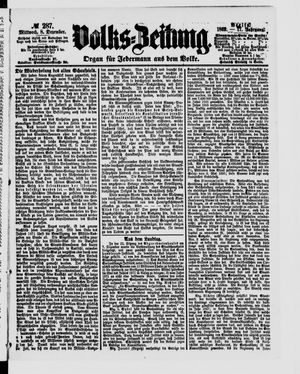 Volks-Zeitung vom 08.12.1869