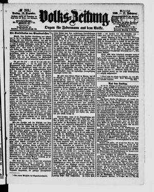 Volks-Zeitung on Dec 10, 1869