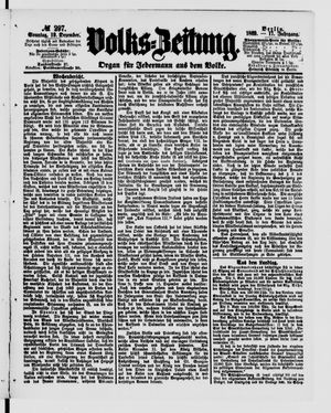 Volks-Zeitung vom 19.12.1869