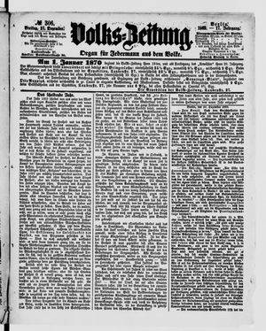 Volks-Zeitung vom 31.12.1869