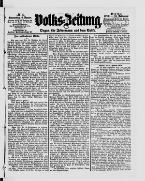 Volks-Zeitung vom 06.01.1870