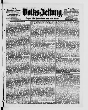 Volks-Zeitung vom 08.01.1870