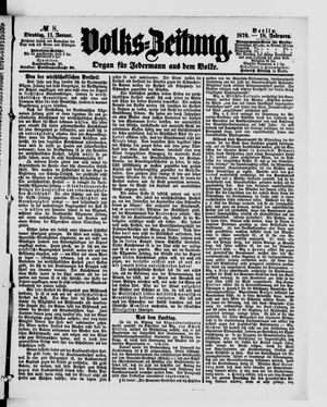 Volks-Zeitung vom 11.01.1870