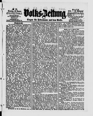 Volks-Zeitung vom 16.01.1870