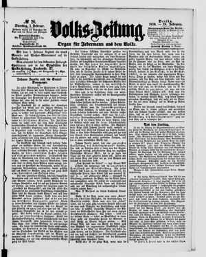Volks-Zeitung on Feb 1, 1870