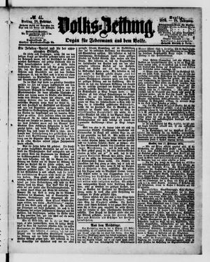 Volks-Zeitung vom 18.02.1870