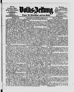 Volks-Zeitung vom 06.03.1870