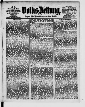 Volks-Zeitung vom 13.03.1870