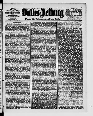 Volks-Zeitung vom 27.03.1870