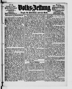 Volks-Zeitung vom 05.04.1870