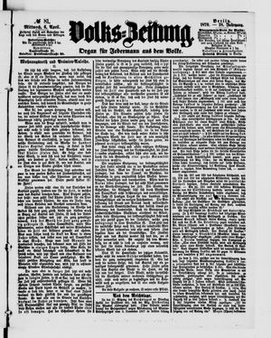 Volks-Zeitung vom 06.04.1870