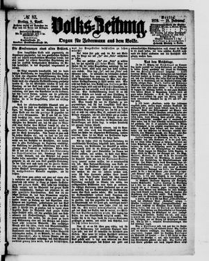 Volks-Zeitung on Apr 8, 1870