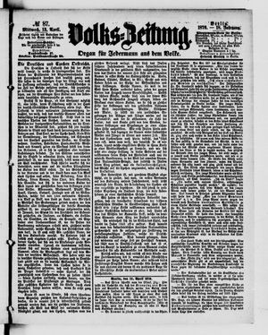 Volks-Zeitung vom 13.04.1870