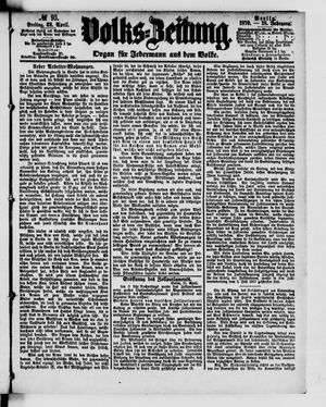 Volks-Zeitung vom 22.04.1870