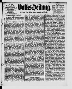 Volks-Zeitung on May 10, 1870